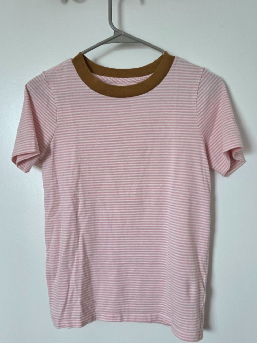 Madewell Pink Striped T-Shirt, Size XXS